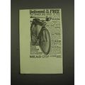 1918 Mead Electric Lighted Ranger Motorbike Ad