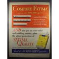 1952 Fatima Cigarettes Ad - Compare