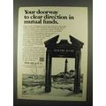 1968 Bache & Co Ad - Clear Direction in Mutual Funds