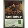 1984 U.S. Army Ad - Contribute To College Education