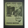 1957 Craven Mixture Tobacco Ad - Music and this grand tobacco are very good