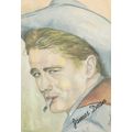 James Dean Movie Film Star Rare Jane Hart Paint...