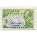 CAYMAN ISLANDS 1935 PICTORIAL KG5 CAT BOAT USED...