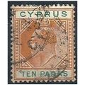 Cyprus 1906 SG61 10 paras Orange & Green Fine Used