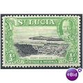 St Lucia 1936 SG113 1/2d Black & Br Green Mount...