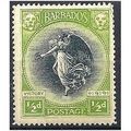 Barbados 1920 SG202 1/2d Black & Bright Yellow-...