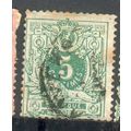 Belgium 1884 - SG70 - 5c green - numeral - used 4
