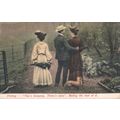 Antique GB PC 1907 - Flirting - "Two's Company,...