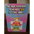 Adult/Humour Birthday Card - 0019