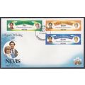 Nevis 1981 - Royal Wedding - 3 x Stamps on Firs...