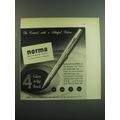 1949 Norma Multicolor Pencil Ad - The present w...