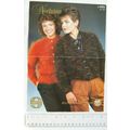 Vintage: Sirdar 8158 cardigan, nocturine mohair...