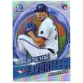 BOWMAN CHROME NATE PEARSON ROOKIE OF THE YEAR F...