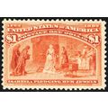 241, Mint FVF NH $1 Columbian With PFC Certific...