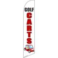 GOLF CART SALE 15ft tall swooper banner sign fl...