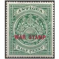 Antigua 1917 SG53 1/2d Green WAR TAX Mounted Mi...