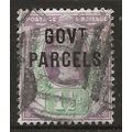1887 O65 1 1/2d Dull Purple & Green Govt Parcel...