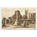 vintage postcard Garden of Remembrance, Canterbury
