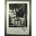 1941 Agfa Film Ad - The Church and Courthouse