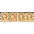 495, Mint NH VF 4¢ Very Fresh Coil Strip of Fou...