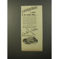 1954 Caribe Hilton Hotel Ad - Enchantment is yours at the Caribe Hilton