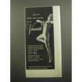 1955 Vassarette Lingerie Ad - You're lithe and lovely in a Vassarette