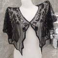 Women's Cape Up Shrug For 1920s Gatsby Sequin E...