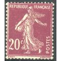 France 1925 - 20c purple rose - Sower - unused