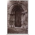 Hythe, Kent - Church old Norman door - real pho...
