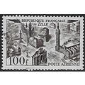Mi 861: 100 Fr. deep violet brown Airmail Defin...