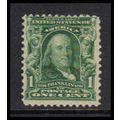 300 1c Benjamin Franklin Average Plus MHR W2271