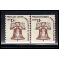 1618 13c Liberty Bell Barely Clears MNH CLP KA9247
