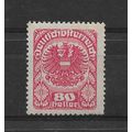 Austria.SG402 80h Republican Arms (Red).Mounted...