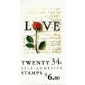 Love Rose Booklet of Twenty 34 Cent Postage Sta...