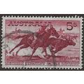 Australia 1964 SG327a 5/- Red=Brown White Paper...