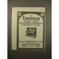 1915 Emerson Player Piano Ad - Render Artistica...