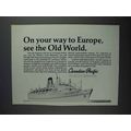 1968 Canadian Pacific Ad - See the Old World