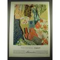 1968 Schumacher's Islands Group Fabrics Ad - Co...