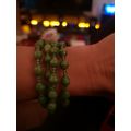 Green Bead Bracelet Wrap Around