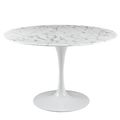 47" Round Tulip Table Dining Table Genuine Ston...