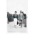 R091990 Old Postcard. Woman and Man