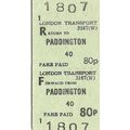 London Transport Edmondson Ticket - Paddington ...