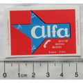vintage Matchbox Label - Alfa