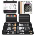 HIFORNY 126 PCS Drawing Kit Sketching Pencil Se...