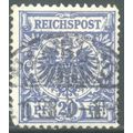 Germany 1889 - SG49 - 20pf blue - Arms - used 3