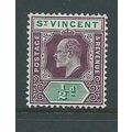 st.vincent stamp sg85 hm sg 85 multiple crown ca