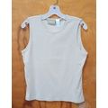 LizWear, 100% Cotton Beige / Tan Sleeveless Kni...