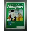 1981 Newport Cigarette Ad - Alive With Pleasure