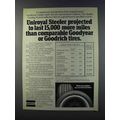 1981 Uniroyal Steeler Tire Ad - Last More than Goodrich