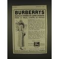 1932 Burberrys Fashion Ad - in French - Burberrys manteaux Fourres ou garnis